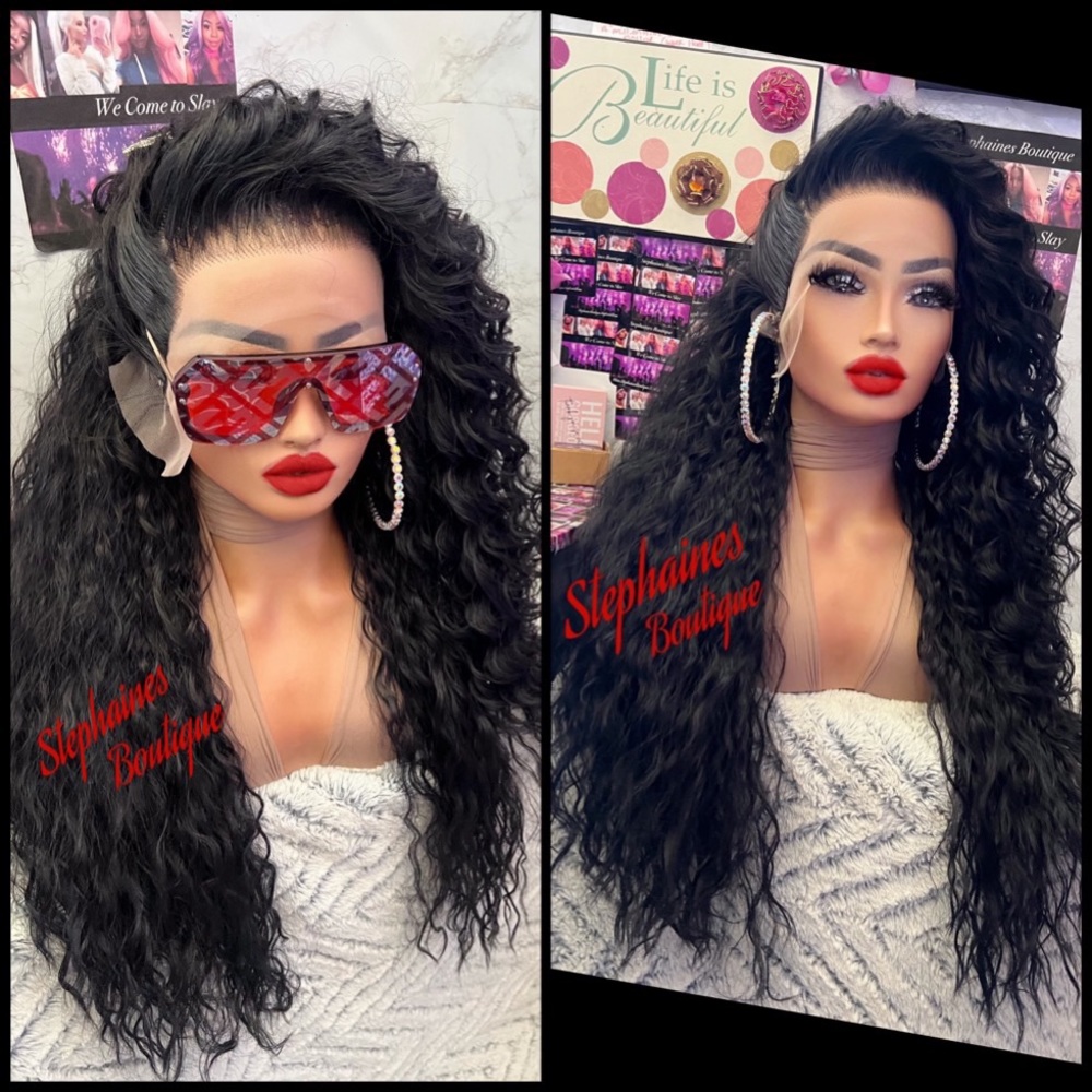 Human Hair Blended Brazilian Hair lace front wig